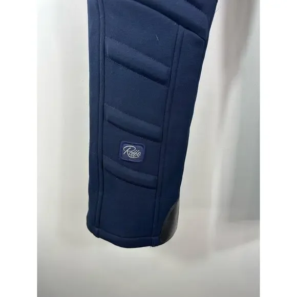 Vintage Roffe Skiwear Softshell Ski Pants Padded Navy Blue Size 32 Waist - Picture 8 of 13